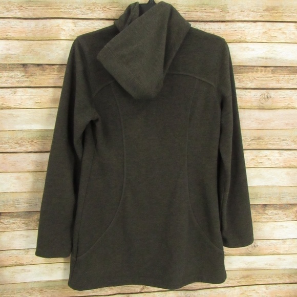 Athleta Brown/Black Front Zip Hoodie Jacket S - Picture 5 of 16
